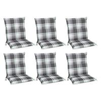 NIEDERLEHNERAUFLAGE Sunny BK 100/50/6cm Mintgrün-Kariert 6tlg - Mintgrün, Textil (50/6/100cm) - Beautissu 