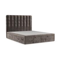 POLSTERBETT Celestia mit Stauraum 140/200 cm Braun im Lotta Stoff - Schwarz/Braun, Holz/Holzwerkstoff (140/200cm) - AltaBeds