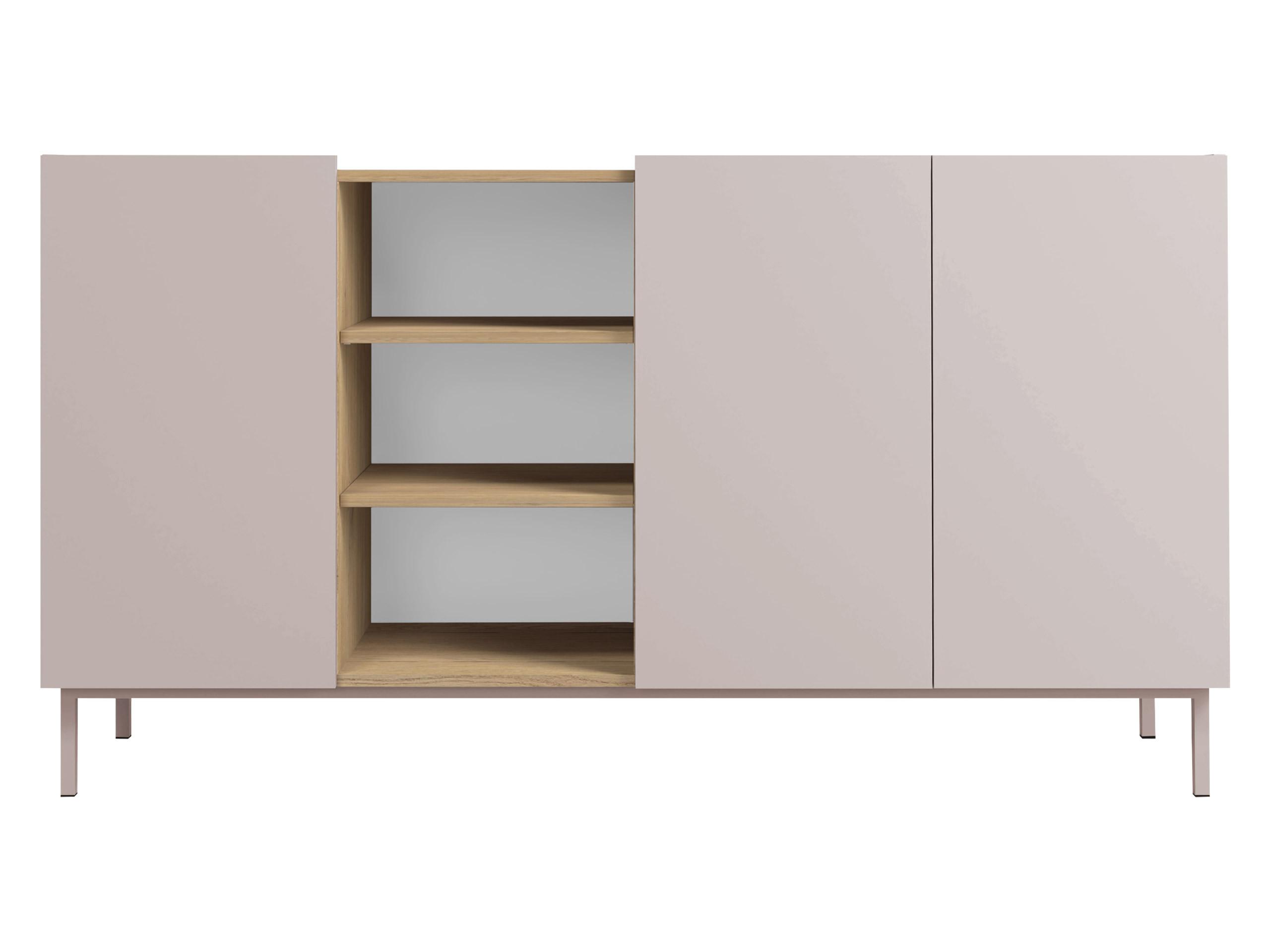 SIDEBOARD System 77 - Kaschmir, Holzwerkstoff/Metall (153/85/44cm) - MIRJAN24