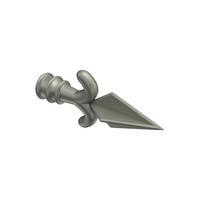 ENDSTÜCKE FÜR GARDINENSTANGEN 16 mm Ø, Matteo Chrom matt, Packung 2 Stück - Chromfarben/Nickelfarben, Metall (11/5.3/5.3cm) - INTERDECO
