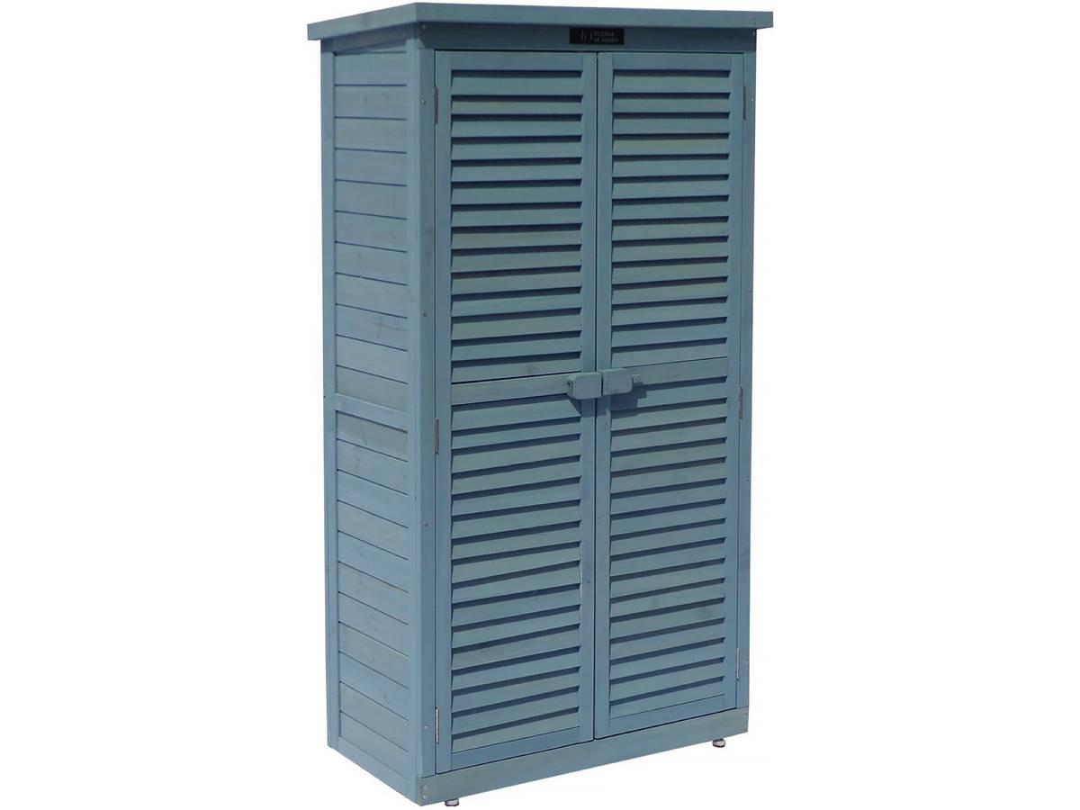 GARTENSCHRANK - GARTENTRUHE space Blau - Blau, Holz (46/160/87cm) - Habitat Garten