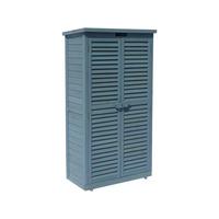 GARTENSCHRANK - GARTENTRUHE space Blau - Blau, Holz (46/160/87cm) - Habitat Garten