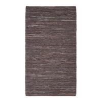 LEDERTEPPICH Denver gewebt 120/180 cm - Braun, Leder (120/180cm) - Homescapes