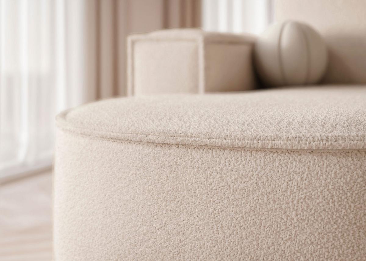 ECKSOFA SOFIA mit Schlaffunktion und Bettkasten Creme - Creme, Holzwerkstoff/Kunststoff (277/157cm) - Idohome