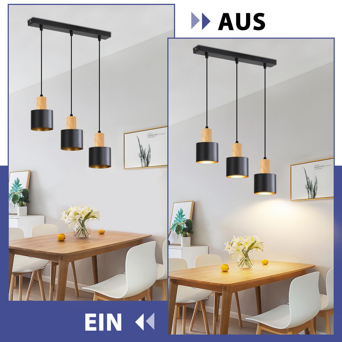 PENDELLEUCHTE Celen 40/12/173.5 cm - Schwarz, Metall (40/12/173.5cm) - ZMH