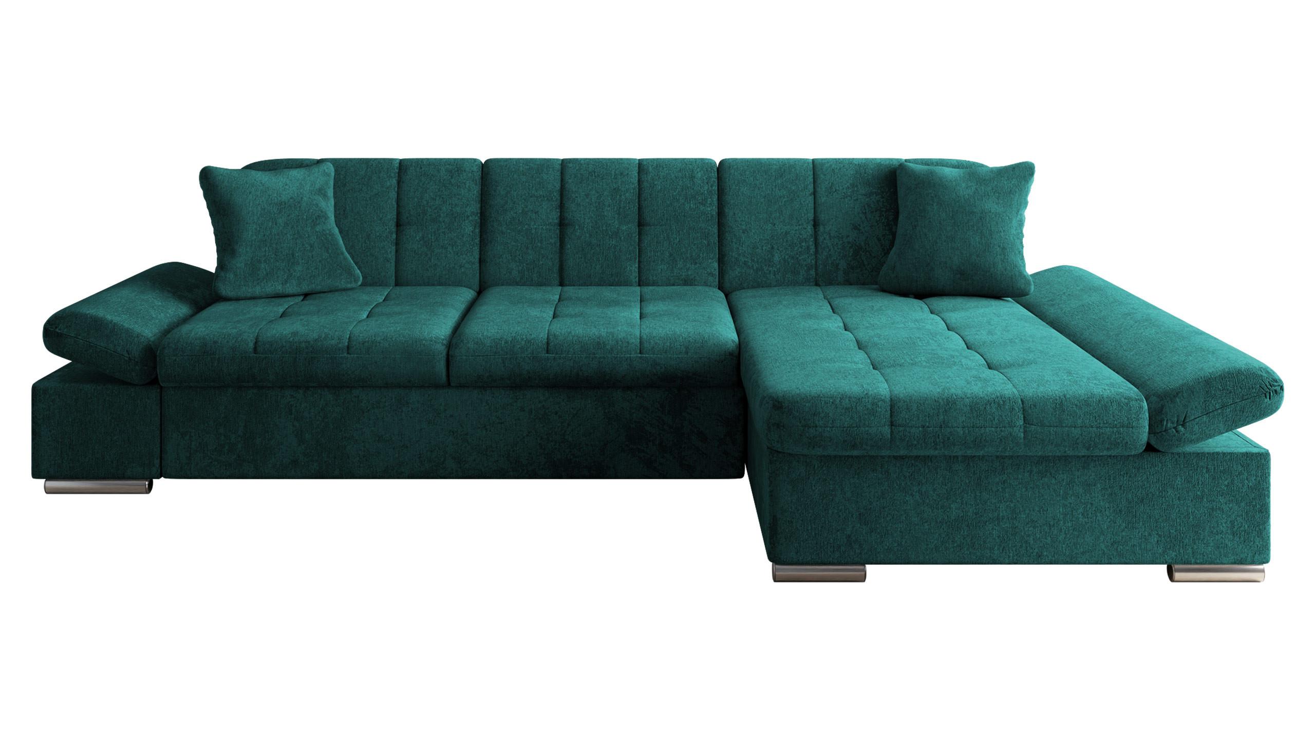 ECKSOFA Malwi, Seite: Rechts - Bronzefarben, Holz/Textil (278/161cm) - MIRJAN24
