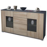 SIDEBOARD Grömitz Eiche sägerau - Eiche San Remo, Holzwerkstoff (138.5/75.5/35cm) - Vladon