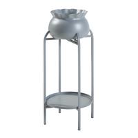 BLUMENSTÄNDER Altena - Grau, Metall (40/40/80.5cm) - [en.casa]