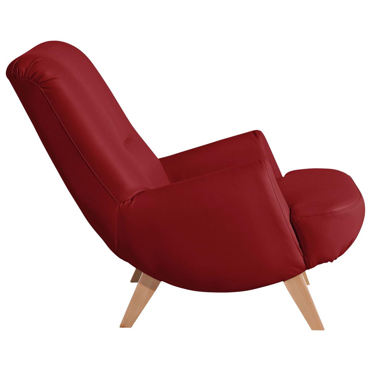 COCKTAILSESSEL Kajsa Kunstleder chilli - Kirschrot, Kunststoff (71/80/101cm) - 58aufmkessel