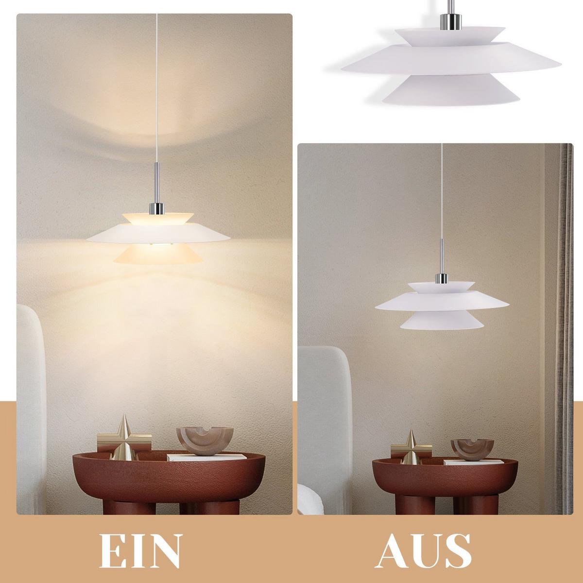 PENDELLEUCHTE Innovation 28/28/178 cm - Weiß, Metall (28/28/178cm) - Nettlife