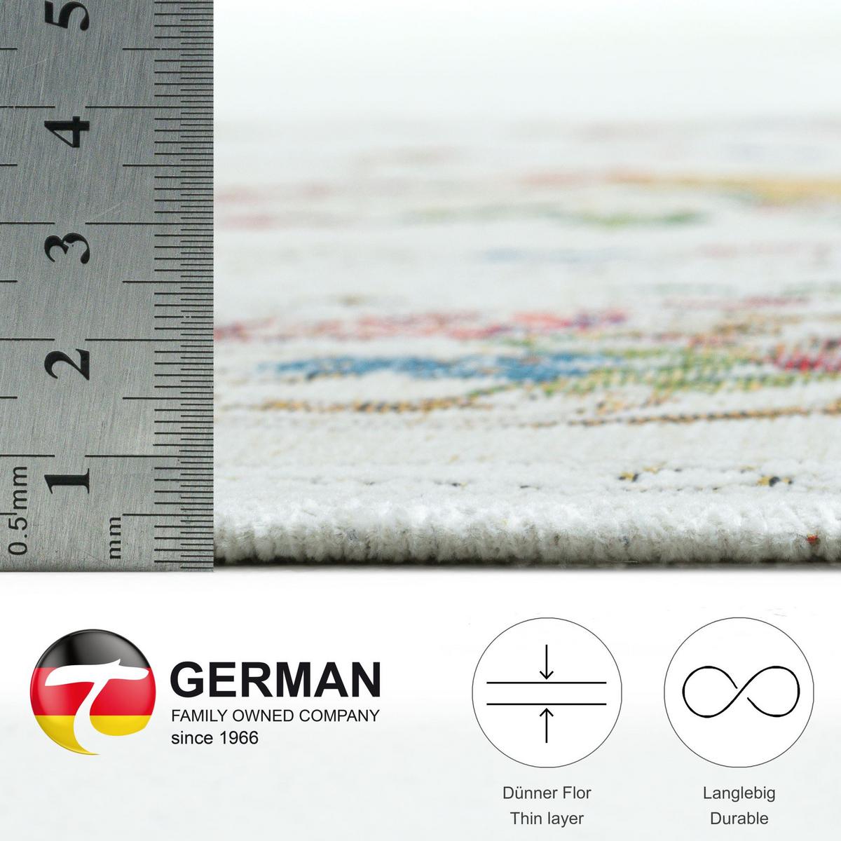 FLACHWEBTEPPICH Flomi Florence 160x230 cm - Beige, Textil (160/230cm) - THEKO