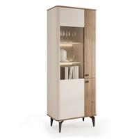 VITRINE BELLAGIO - Kaschmir, Holzwerkstoff (73/190/40cm) - Idohome
