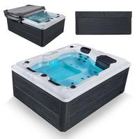 WHIRLPOOL Oasis ohne Treppe Outdoor - Grau, Kunststoff (210/80/160cm) - Artsauna