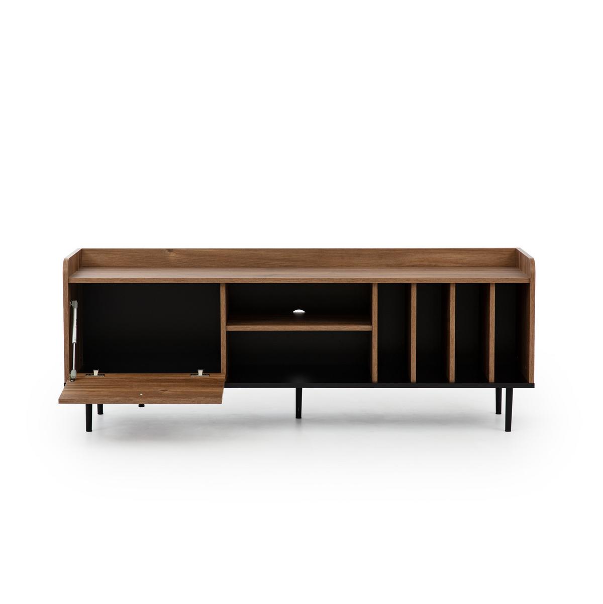 LOWBOARD Vasilia mit 1 Tür und 5 Einlegeböden, Brandy Castello - Eichefarben, Holzwerkstoff (150/56/40cm) - Beautysofa