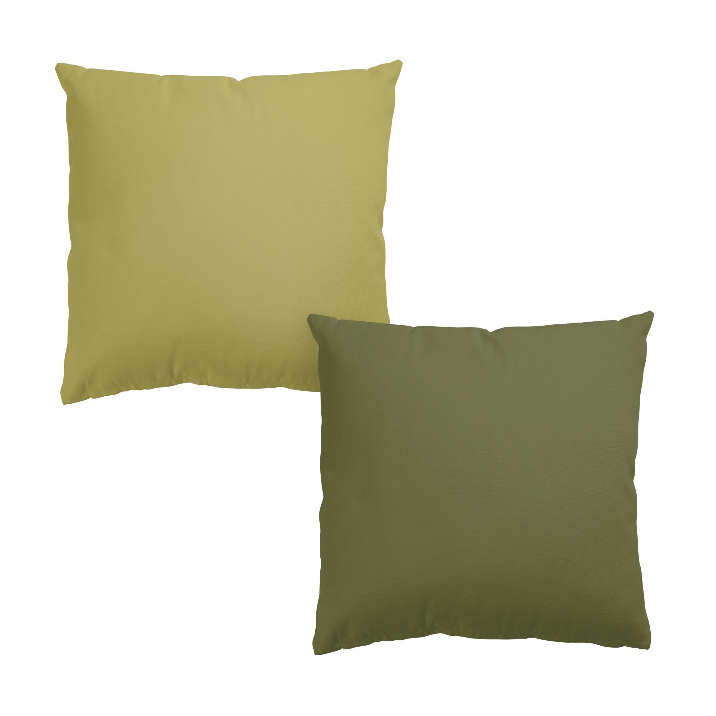 DEKOKISSEN 2er-Set Lindgrün Bambus Gentle lime Duo 40/40 cm - Grün, Textil (40/40cm) - Bilderwelten