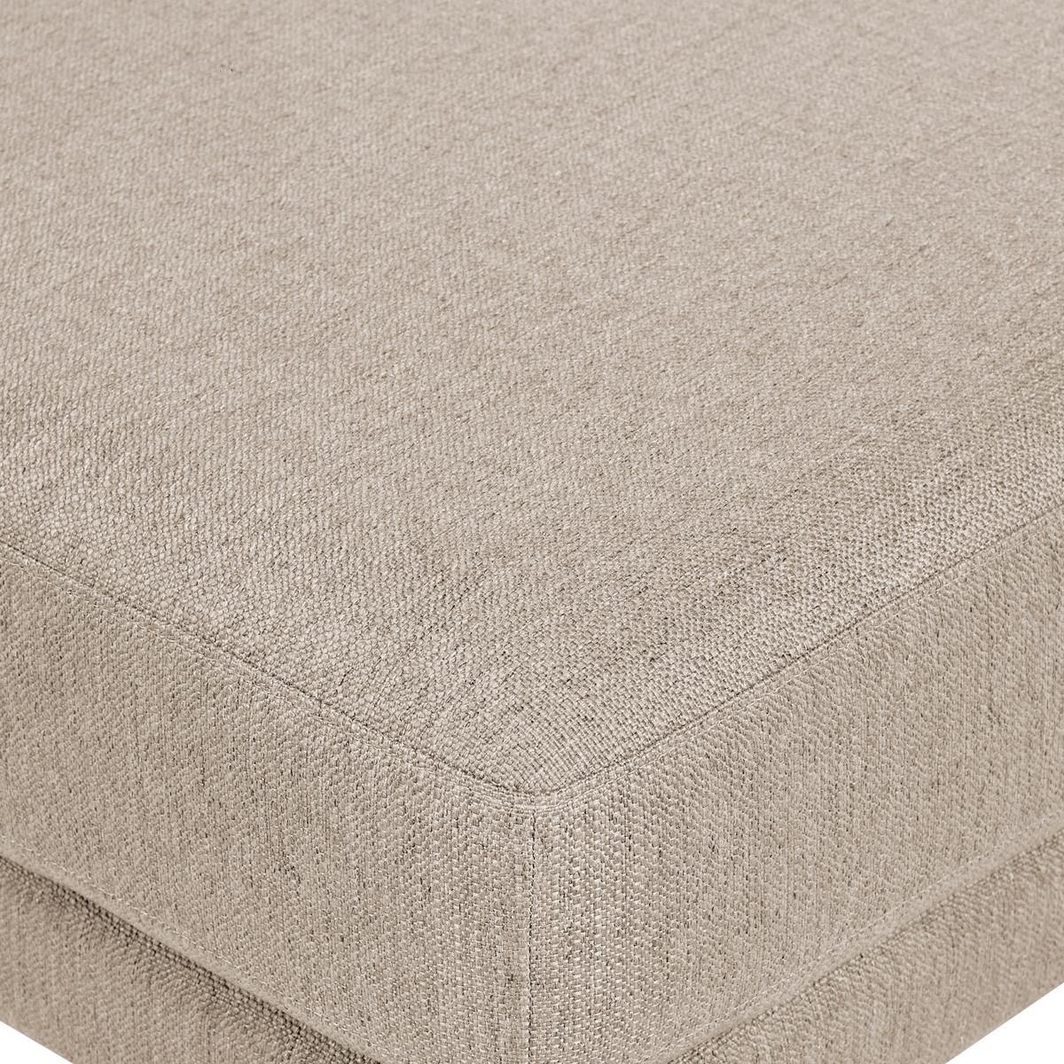 OTTOMANE Stoff Beige Sigtuna - Beige, Textil (102/43/102cm) - Beliani