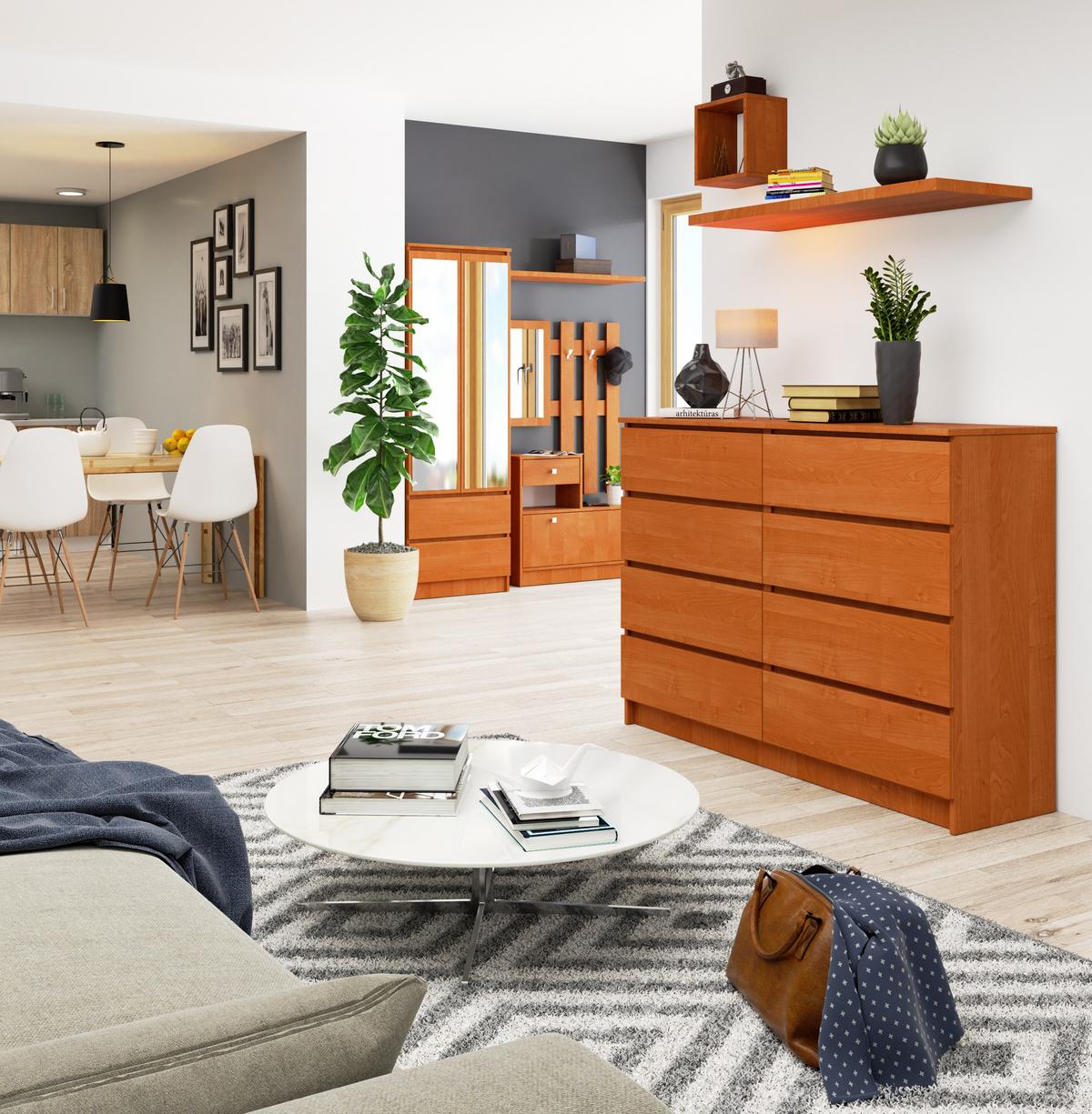 KOMMODE Erlefarben 99/138/40 - Erlefarben, Holzwerkstoff (138/99/40cm) - RAUMHIRSCH FURNITURE