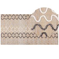 KURZFLOR-TEPPICH Sogut 150/80 cm - Beige, Naturmaterialien (80/150cm) - Beliani