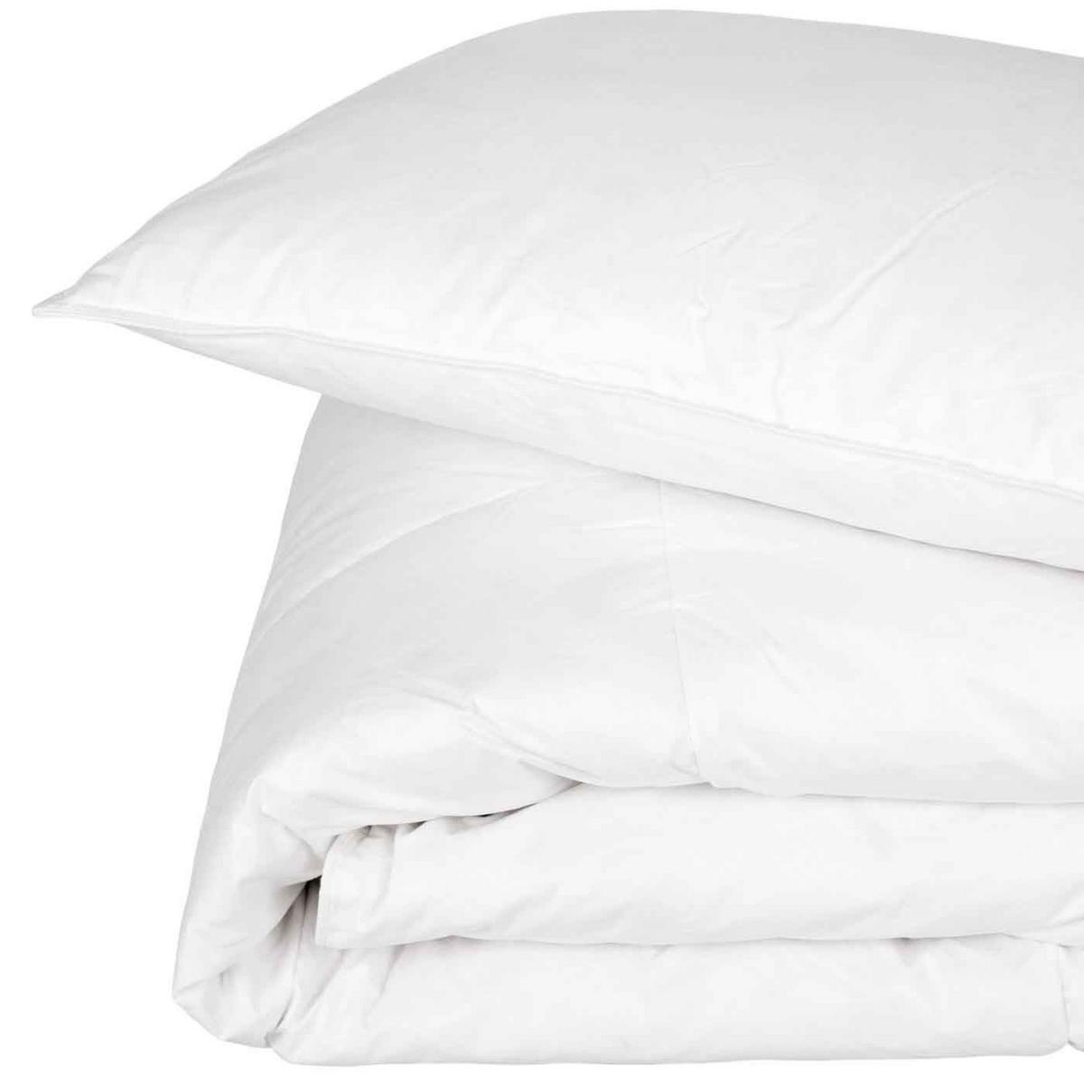 KINDERBETTSET Sommer 120/150 cm + 40/60 cm, Super-Mikrofaser - Weiß, Textil (120/150cm) - Homescapes