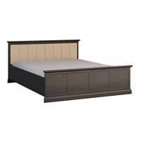 BETT 160/200 Toja Anthrazitfarbenes Holz - Braun, Holzwerkstoff (160/200cm) - Petits-meubles