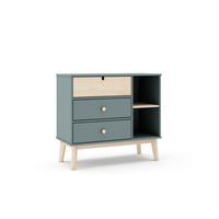 KOMMODE Estefania Grün 90/40/81 cm - Grün, Holz (40/81/90cm) - Calicosy