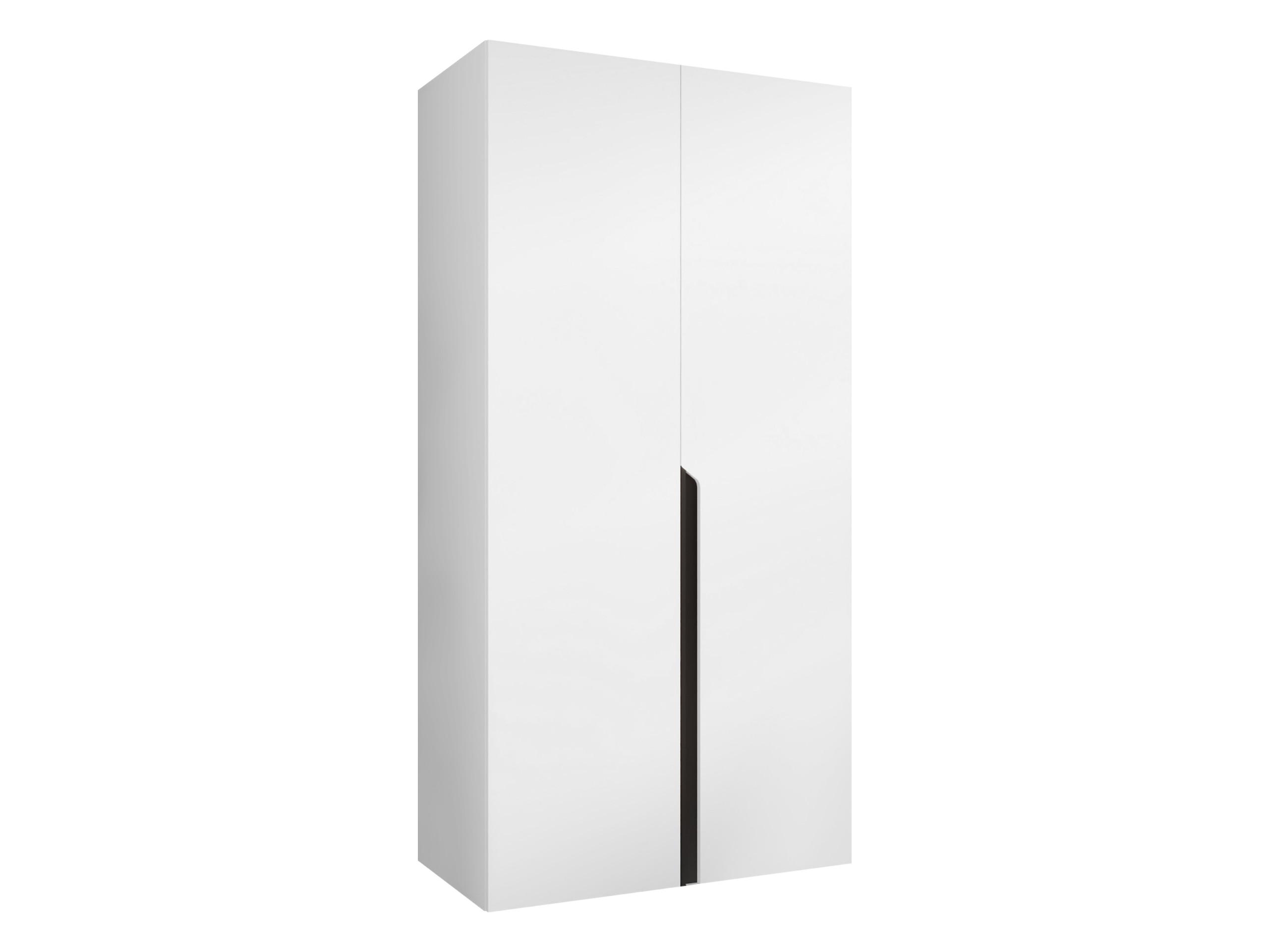 DREHTÜRENSCHRANK Mila I 100 - Schwarz/Weiß, Holzwerkstoff/Kunststoff (100/202/52cm) - MIRJAN24