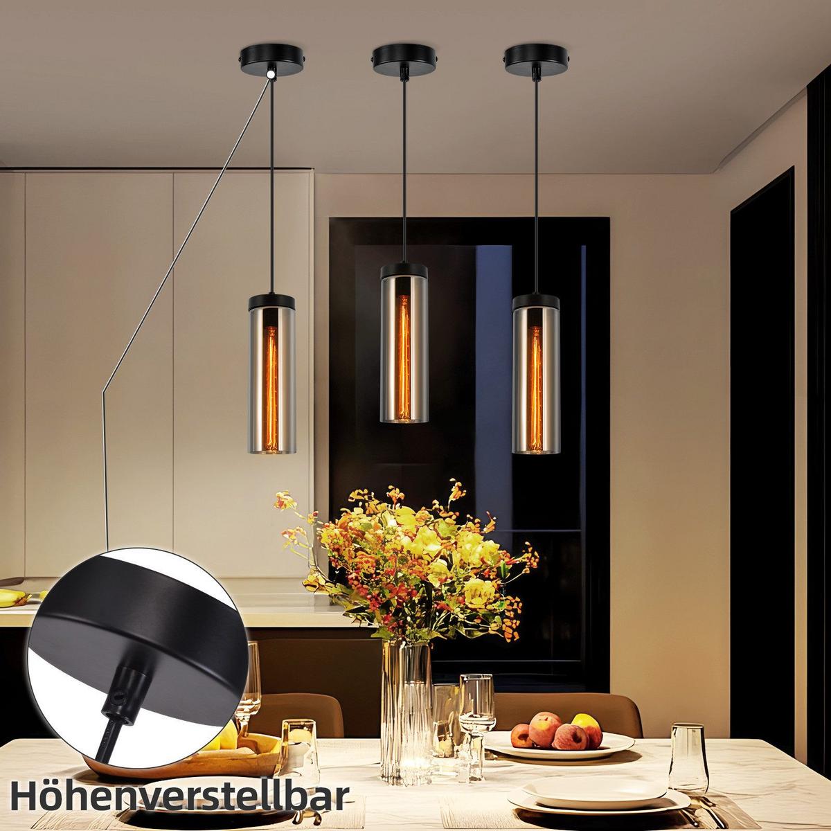 PENDELLEUCHTE Marple 8/8/158 cm - Schwarz, Metall (8/8/158cm) - Nettlife