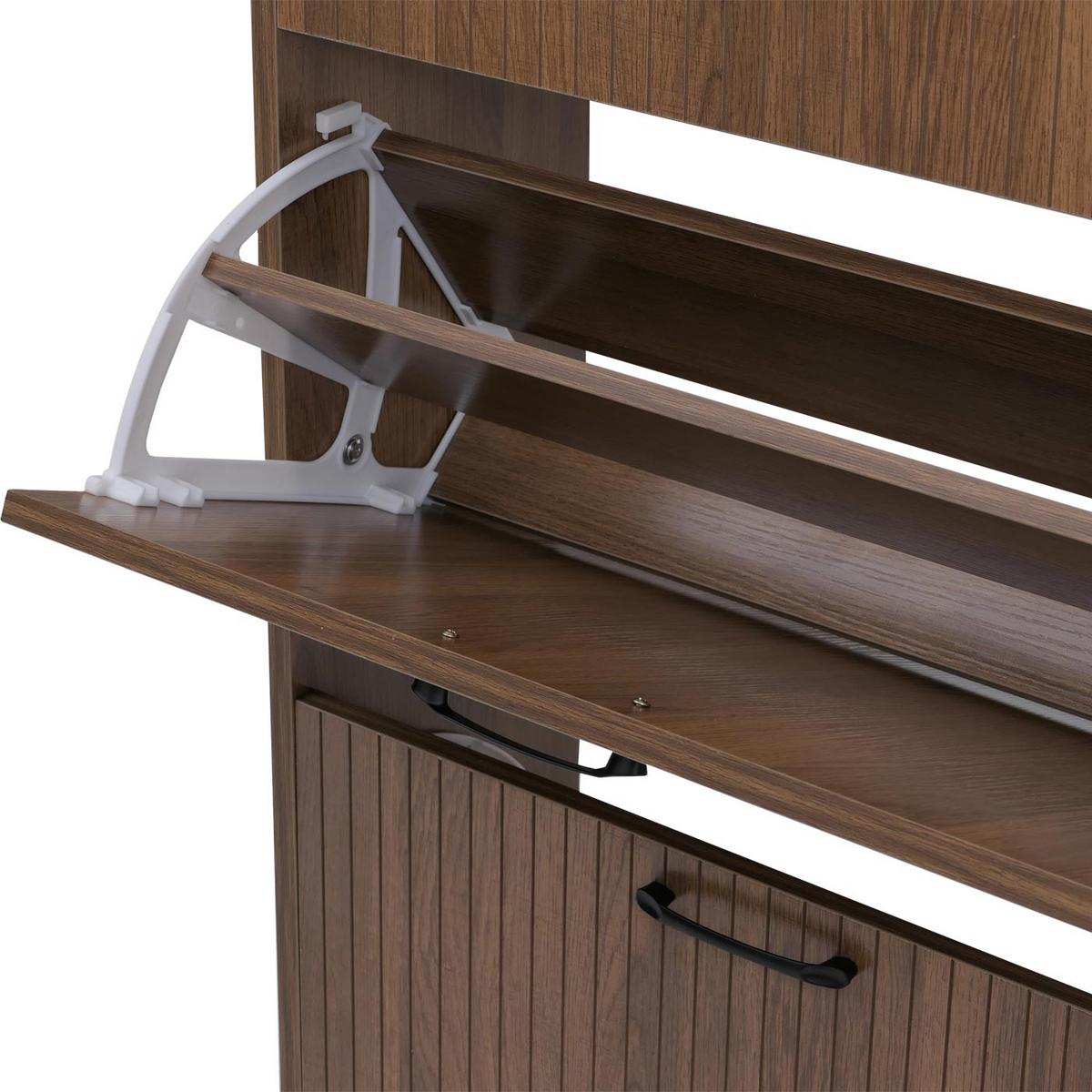 SCHUHKIPPER Braun - Braun, Holz (60/125/25cm) - MCW