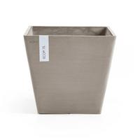 BLUMENTOPF Rotterdam 50/50/43,5 cm Taupe - Taupe, Kunststoff (50/43.5cm) - Ecopots