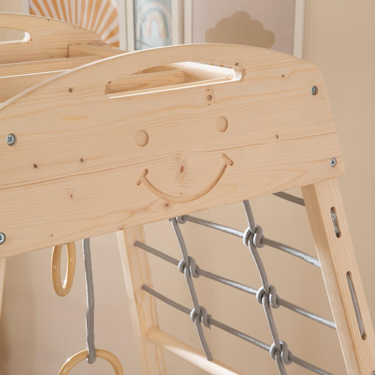 SPIELTURM Montessori - Naturfarben, Holz (83/127.5/110.5cm) - Roba