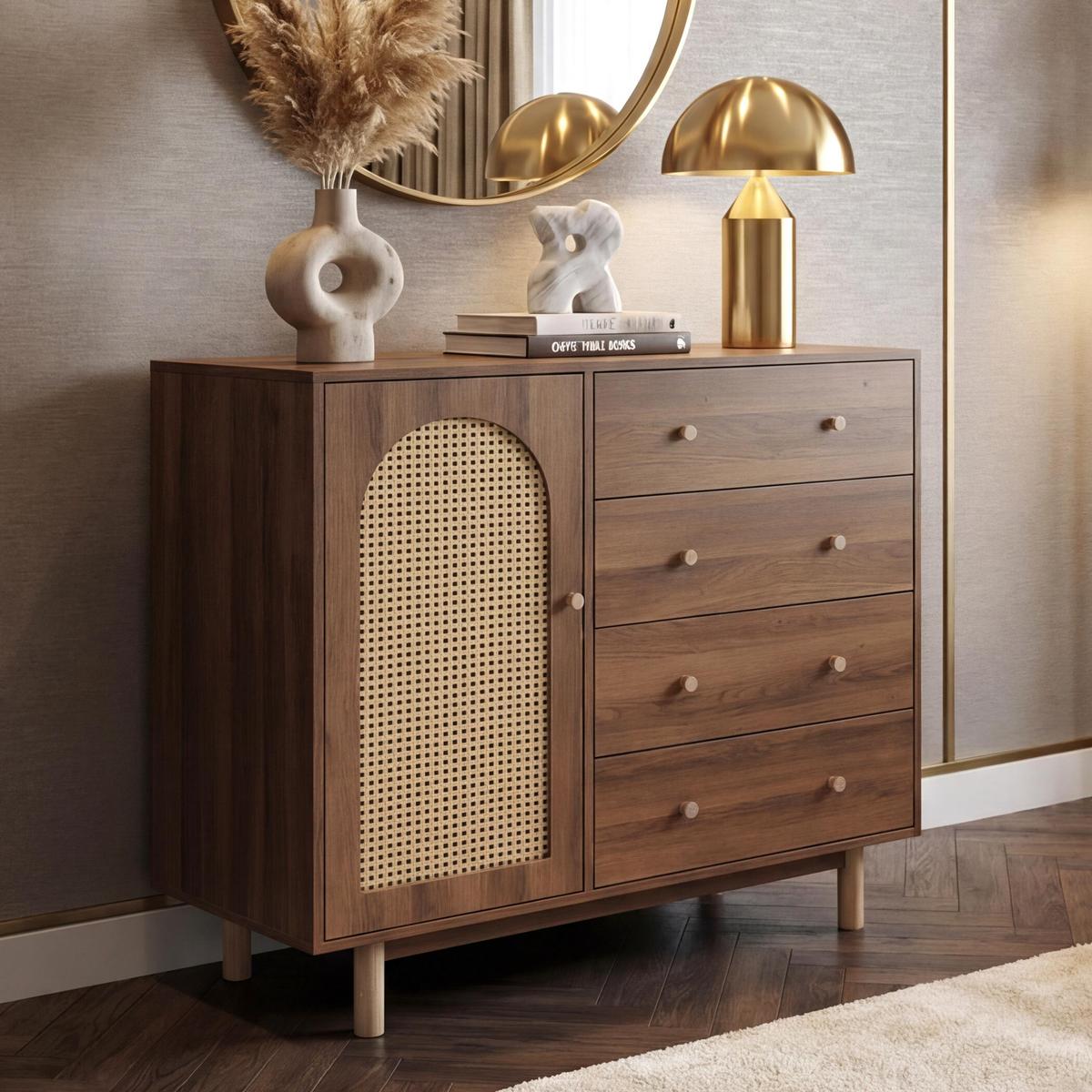 KOMMODE Braun - Braun, Holz (100/95/40cm) - MCW