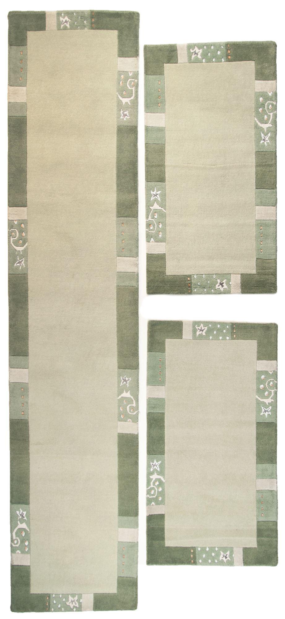 HANDTUFTTEPPICH Royal Ganges 70x620 cm - Grün, Textil (70/620cm) - THEKO
