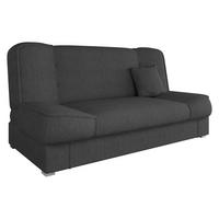 SCHLAFSOFA Gabi - Dunkelgrau/Silberfarben, Holz/Kunststoff (175/80/80cm) - MIRJAN24