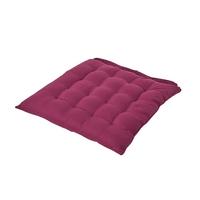 STUHLKISSEN weinrot 40/40/6,5 cm - Weinrot, Textil (40/40/6.5cm) - Homescapes