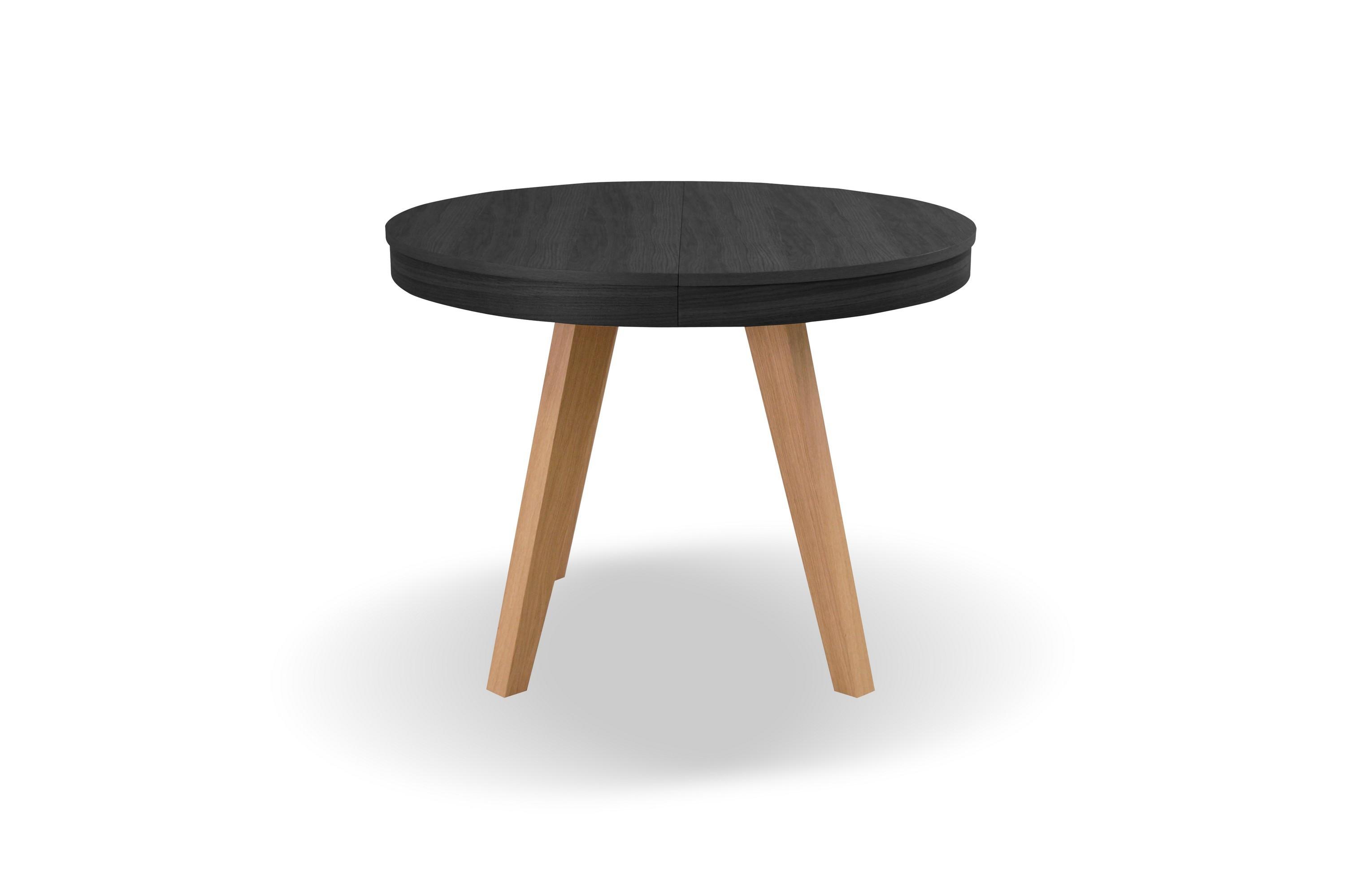 ESSTISCH PICCOLO Ausziehbar 100 - 200 / 100 x 76 cm - Eichefarben/Schwarz, Holz (100/100/76cm) - MASSENO