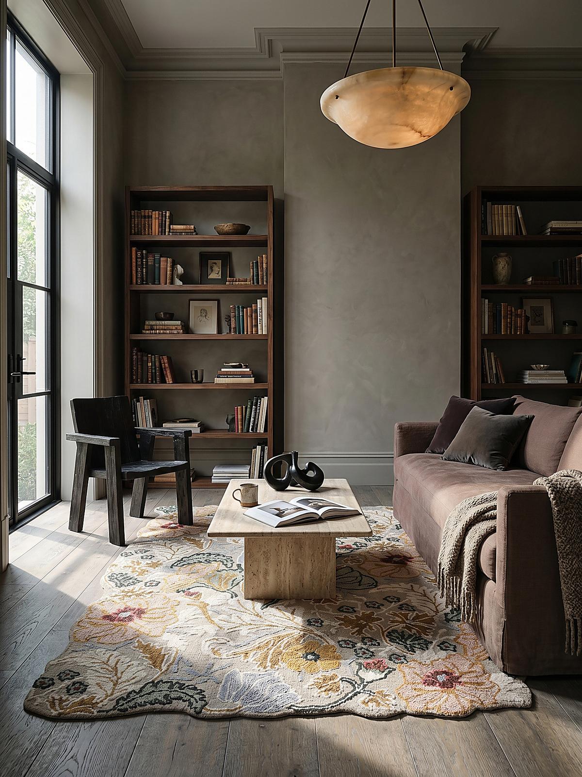 WOLLTEPPICH CHAR, floral, Hellrosa, 160 x 230 cm - Rosa, Textil (230/160cm) - KADIMA DESIGN