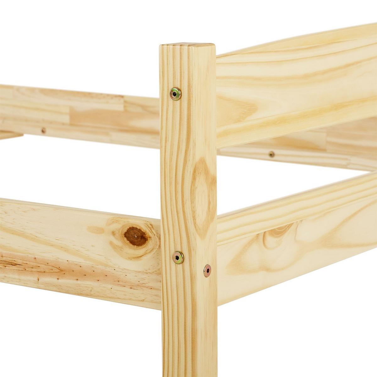 EINZELBETT BORIS 90x200 cm natur - Naturfarben, Holz (90/200cm) - IDIMEX