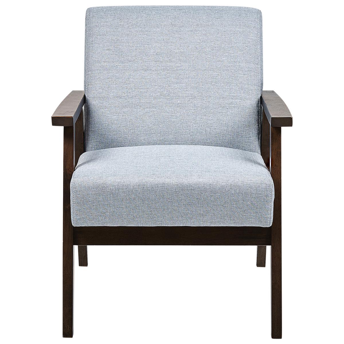 SESSEL Polsterbezug Grau Asnes - Grau, Holz/Textil (62/80/80cm) - Beliani