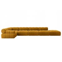 ECKSOFA modulares Sofa Felto-L3 - 475x190x70 cm Senfgelb Cord - Currygelb, Holzwerkstoff/Textil (475/190cm) - ALTDECOR