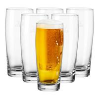 WILLI BECHER GEEICHT Willy transparent 0,5 l 6er Set - Transparent, Glas (0.5L) - Van Well