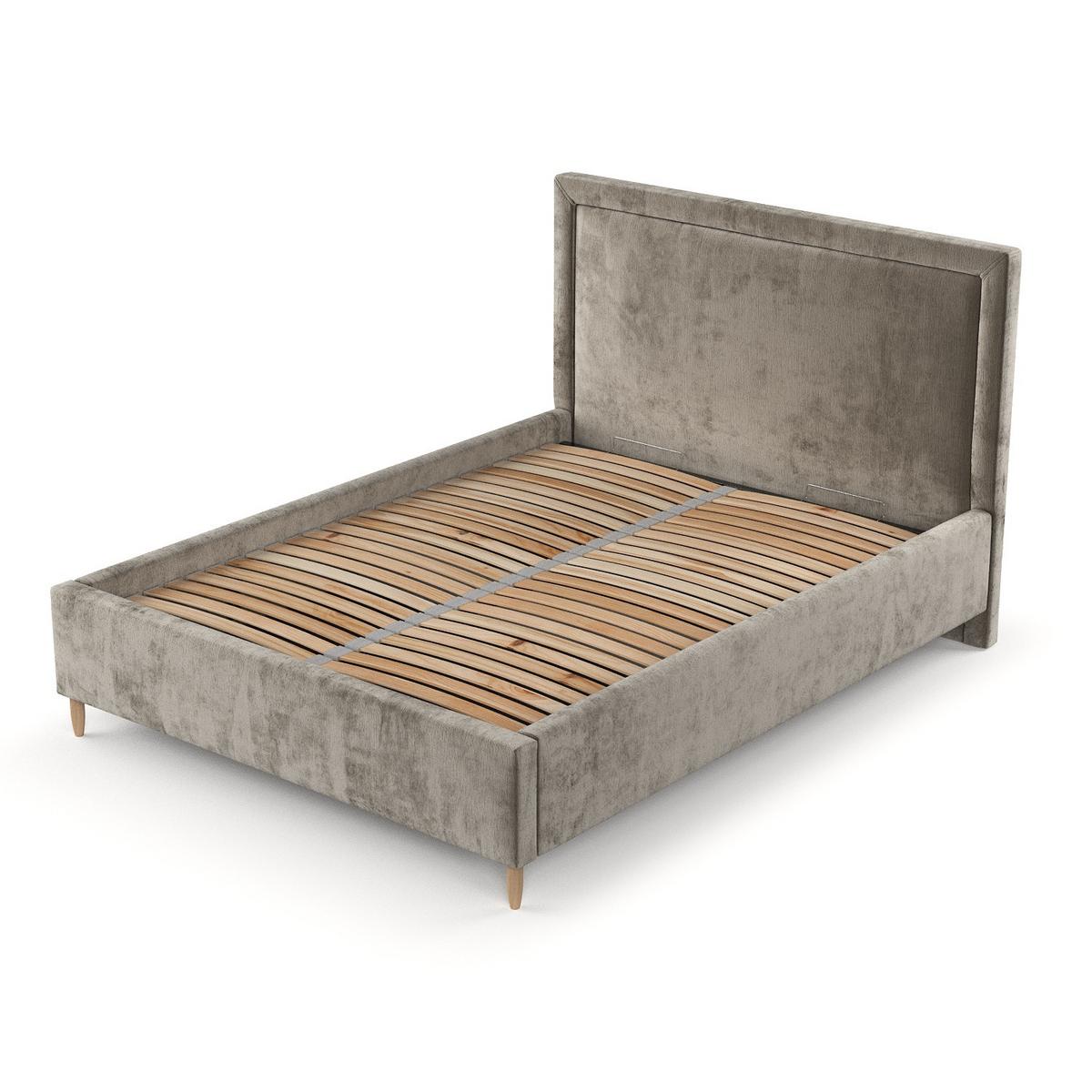 POLSTERBETT Vega 120/200 cm Beige im Lotta Stoff - Beige/Naturfarben, Holz/Holzwerkstoff (120/200cm) - AltaBeds