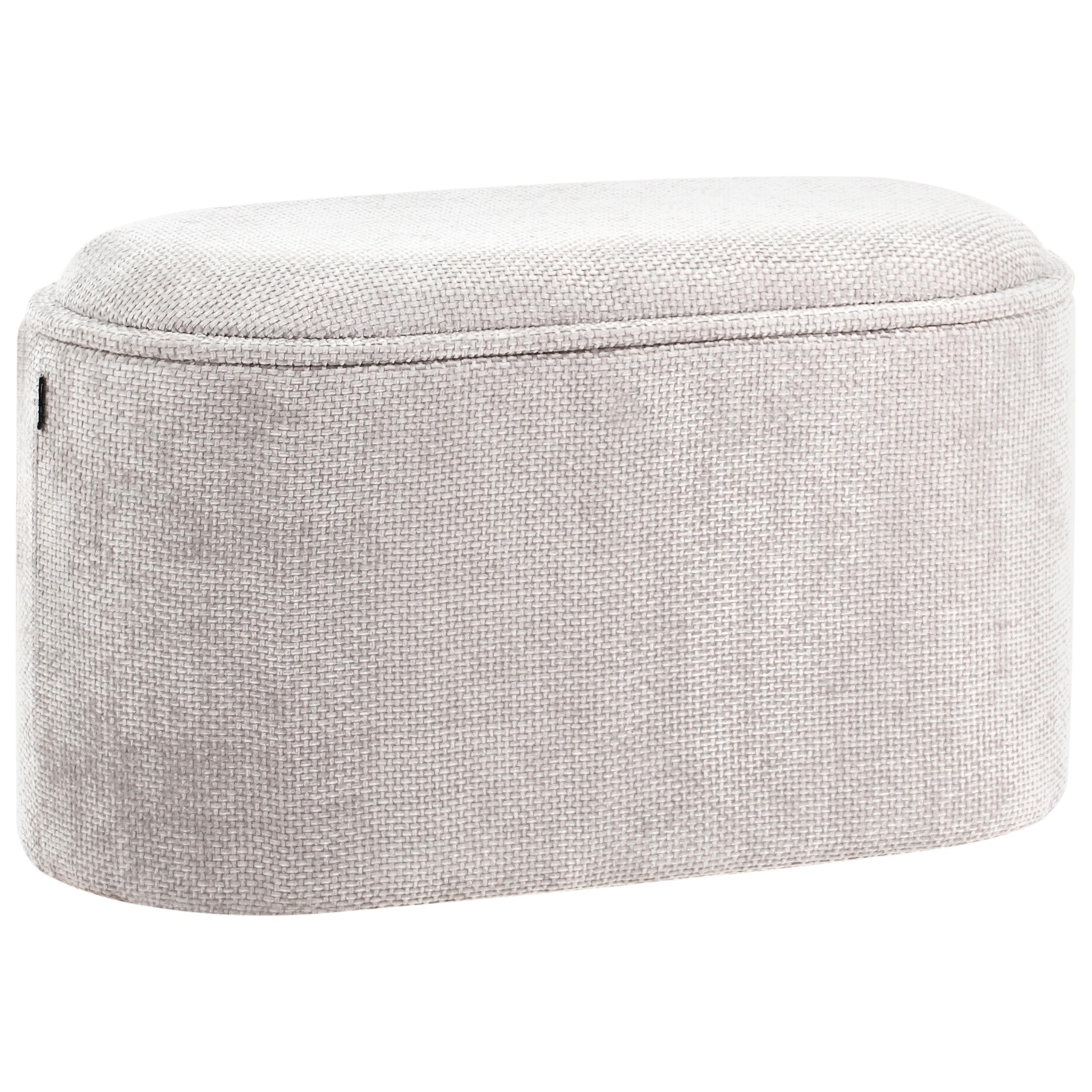 SITZBANK Grau Artas - Grau, Textil (79/45/38cm) - Beliani