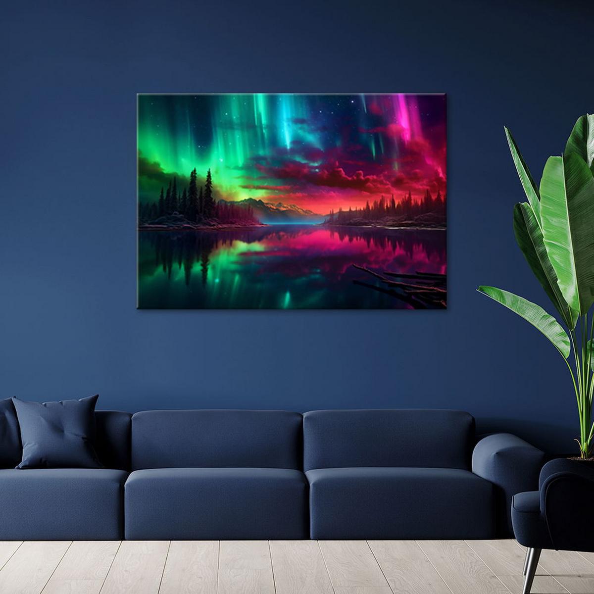 KUNSTDRUCK Lila 60/40 cm - Lila, Textil (60/40cm) - KUNSTLOFT