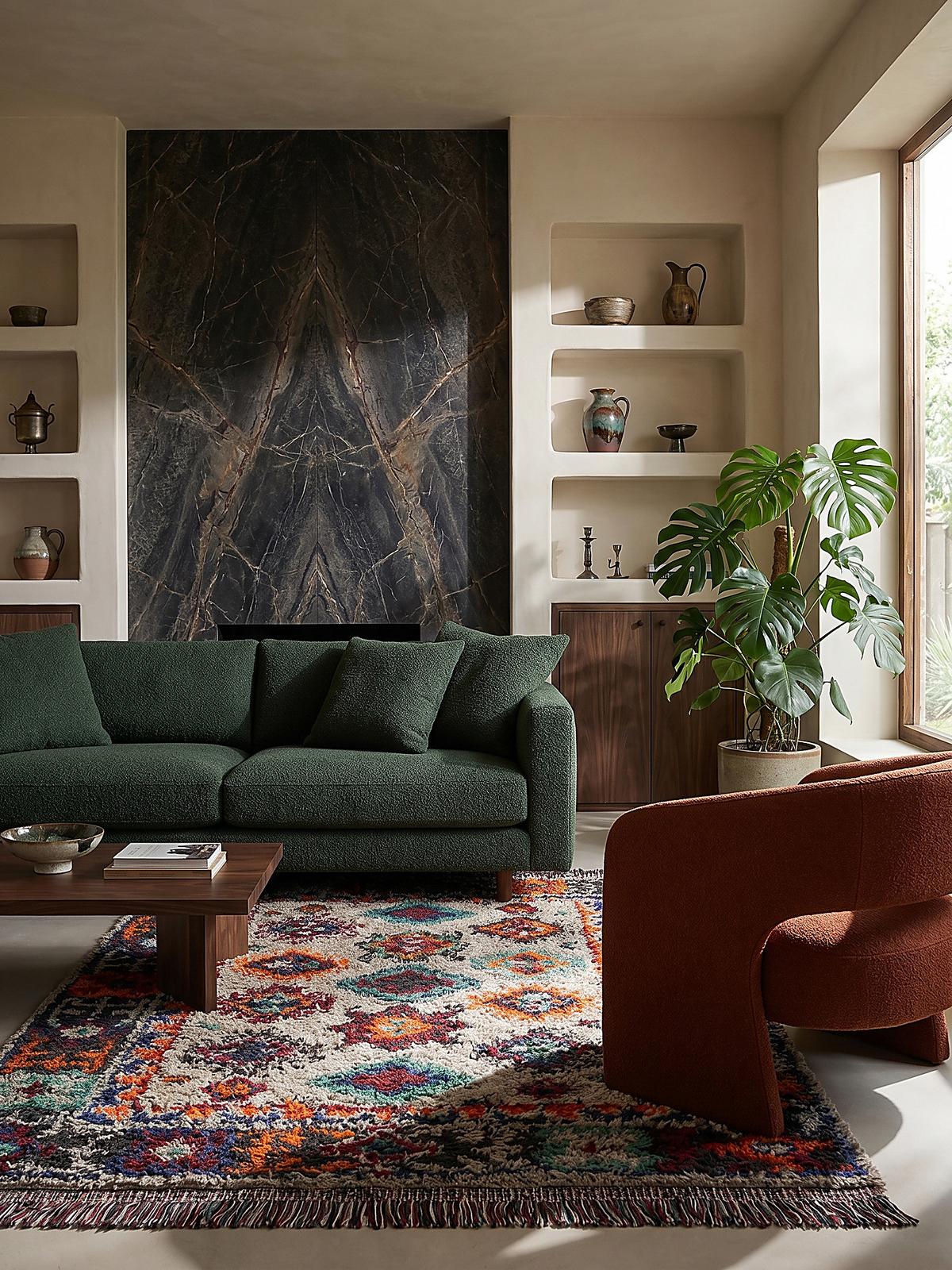 HOCHFLORTEPPICH mit Fransen TAFRAUT, im Berber-Stil, Bunt, 133 x 190 cm - Multicolor, Textil (190/133cm) - KADIMA DESIGN