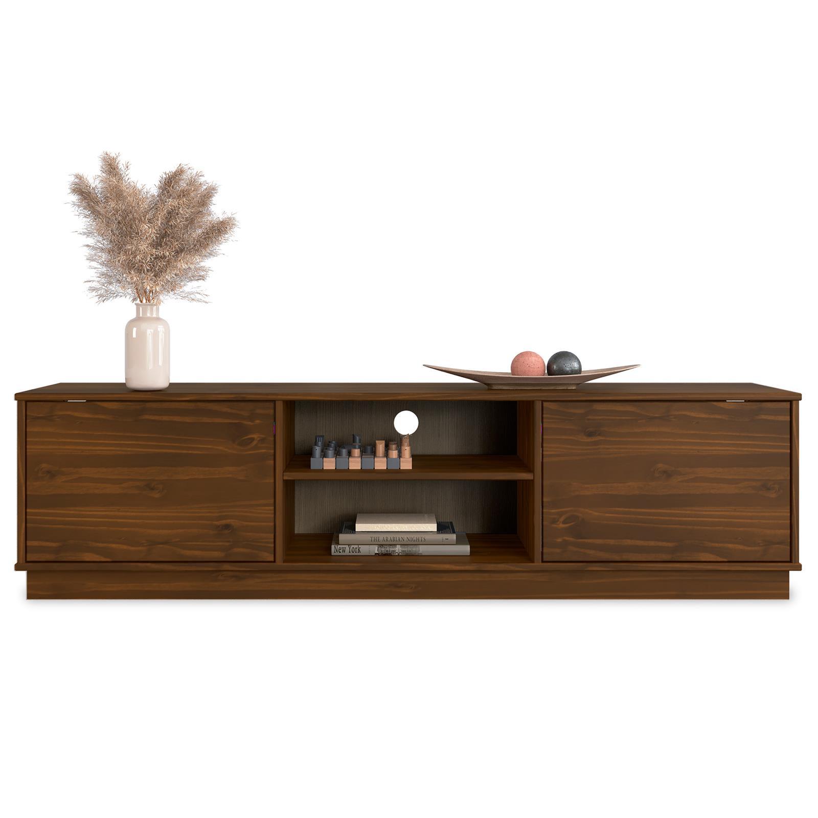 LOWBOARD MAITE nussbaum - Nussbaumfarben, Holz (170/45/38cm) - IDIMEX