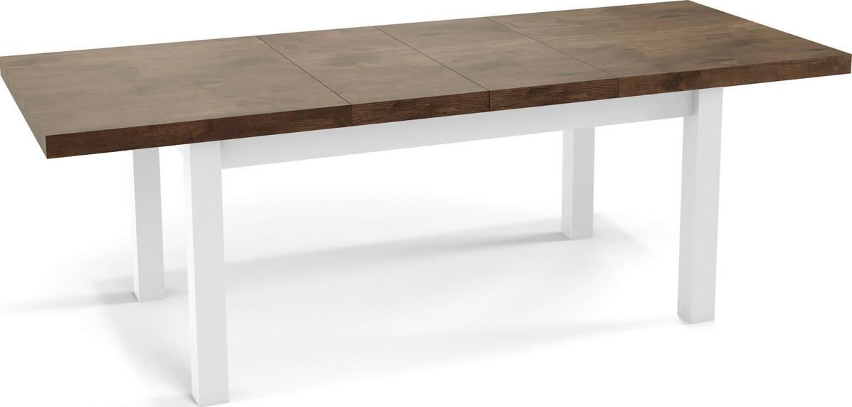 ESSTISCH Avena rechteckig ausziehbar, Lefkas Eiche 170/90/78 - Alteiche/Weiß, Holz/Holzwerkstoff (90/250/78cm) - WFL GROUP