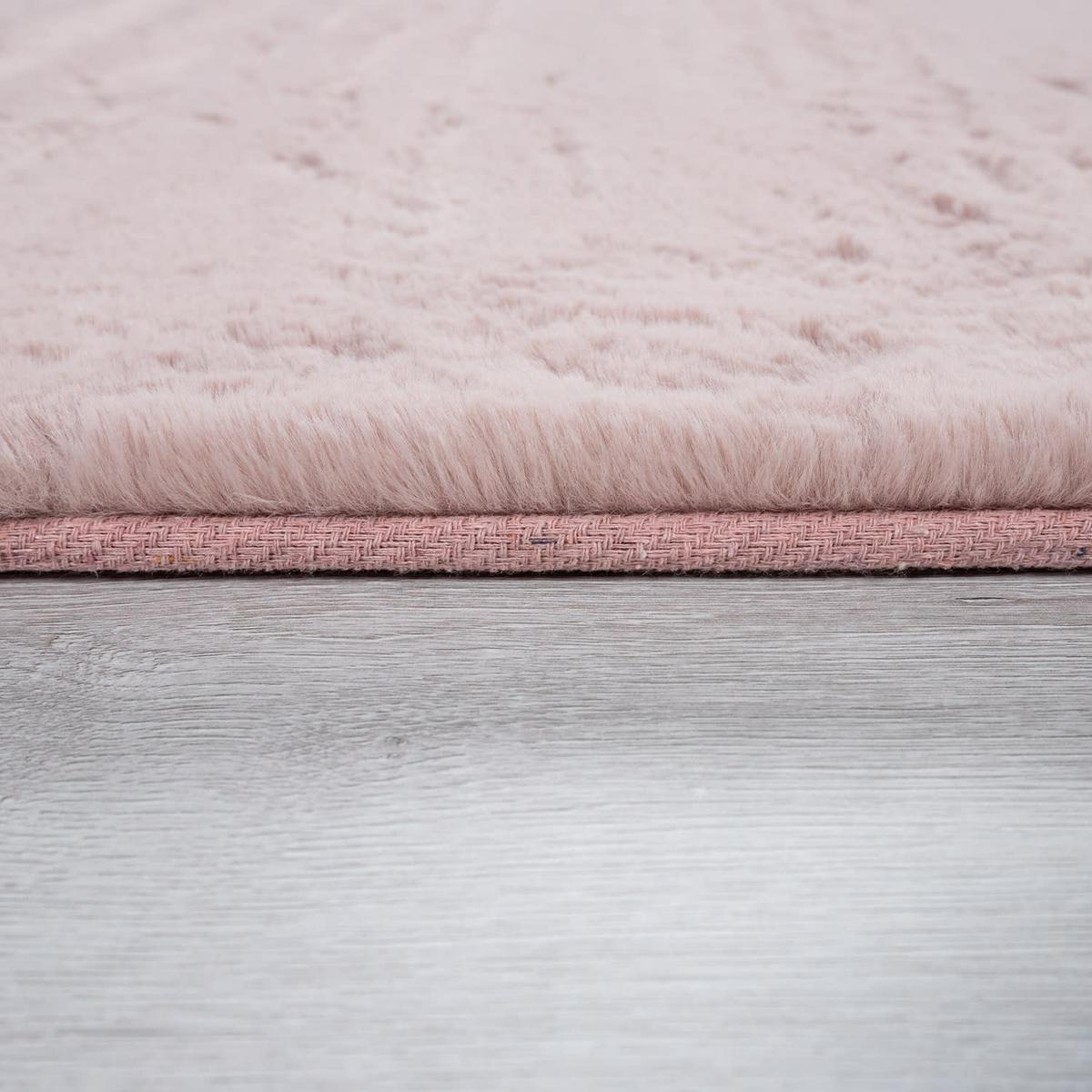 HOCHFLORTEPPICH, einfarbig, Rosa, 140 x 200 cm - Rosa, Textil (200/140cm) - KADIMA DESIGN