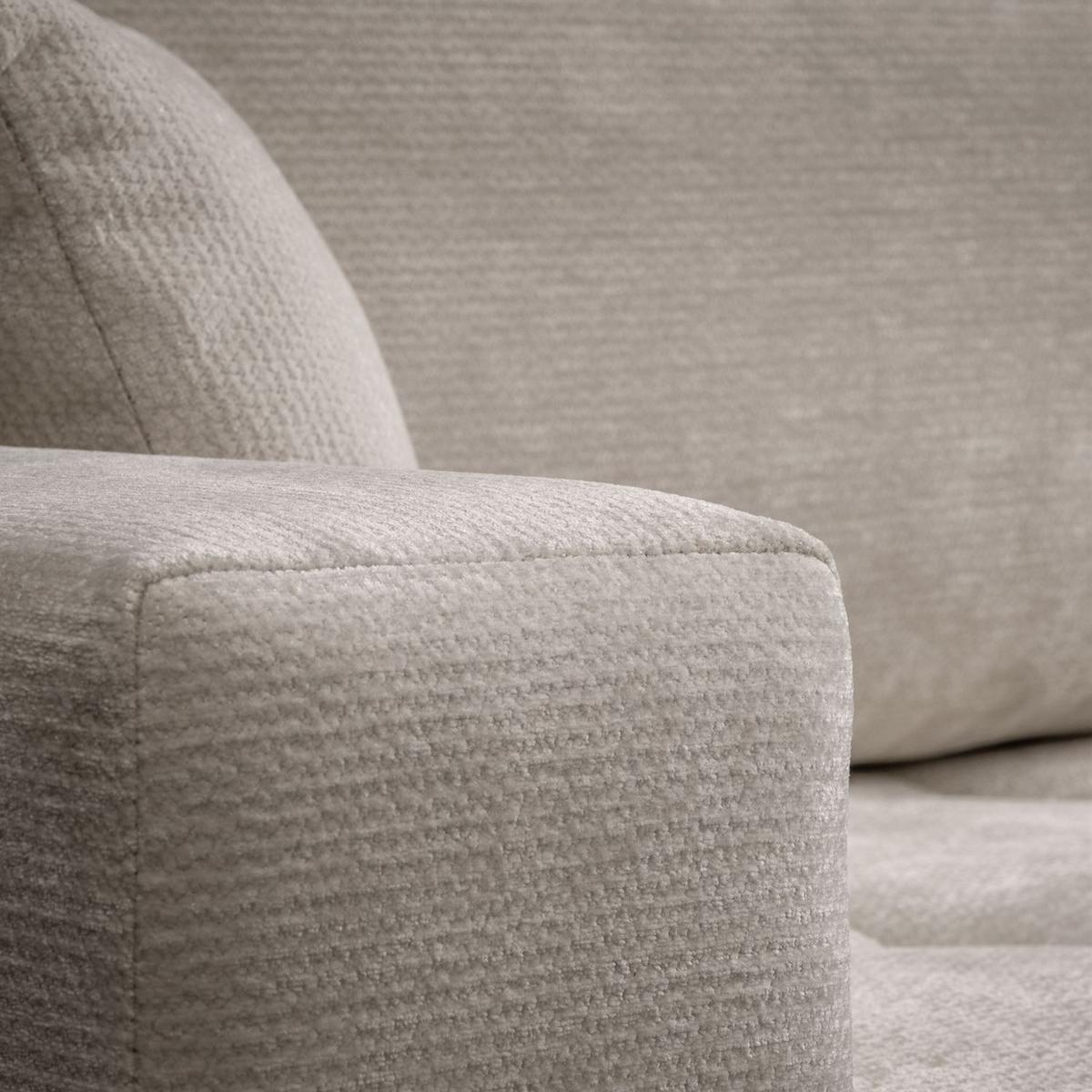 ECKSOFA CLOUD II L mit Schlaffunktion, Vibe 08 - Ecru, Textil (247/152cm) - Lookway