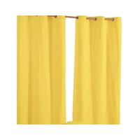 ÖSENVORHANG Vichy-Karo blickdicht 2er-Set, 137/182 cm - Gelb, Textil (137/182cm) - Homescapes