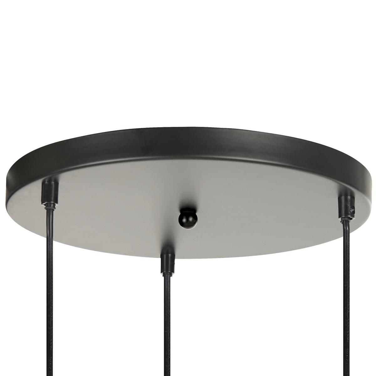 HÄNGELEUCHTE Endrick 55/55/120 cm - Weiß, Naturmaterialien (55/55/120cm) - Beliani